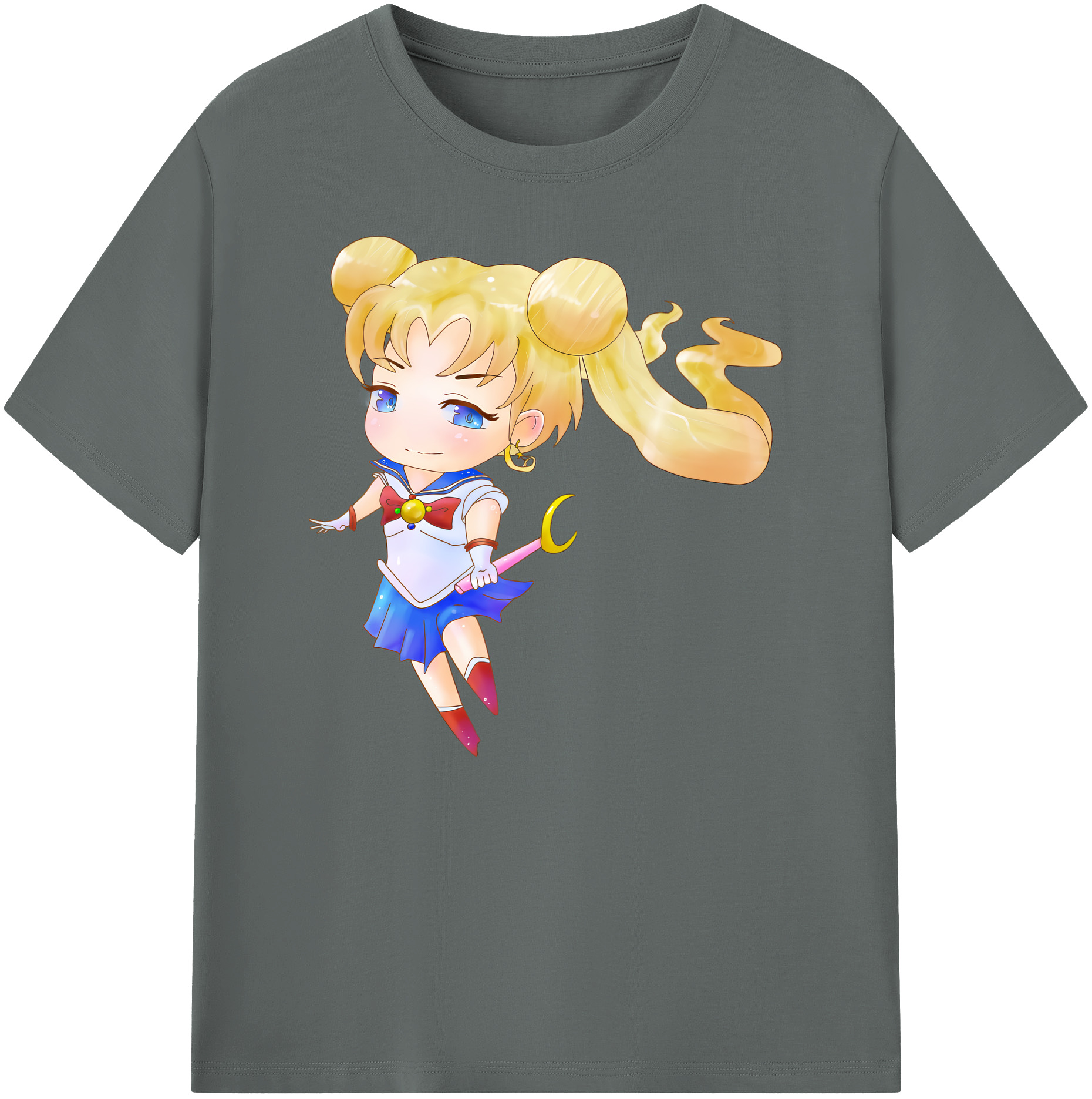 （画像用） 美少女戦士セーラームーン 愛野 美奈子 あいの みなこ Sailor Moon Aino Minako 綿100％ メンズ半袖Tシャツ｜肌触りやわらか＆通気性